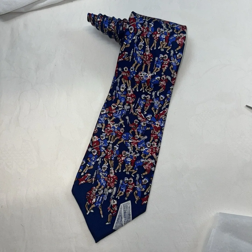 Alynn Neckwear‎ Lacrosse Themed Fine Novelty Silk Ties
